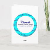 Funny Vintage kerstengel Feestdagen Kaart (Achterkant)