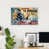 Funny Vintage Poster Copy Voiturette La Mouche (Thuiskantoor)