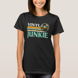 Funny Vinyl Junkie Shirt  Music 33 45 78 Rp