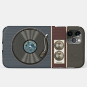 Funny Vinyl Record Player Case-Mate iPhone Case (Achterkant (horizontaal))