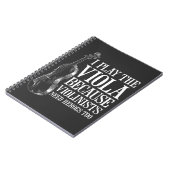 Funny Viola Player omdat Violinisten helden nodig Notitieboek (Linkerzijde)