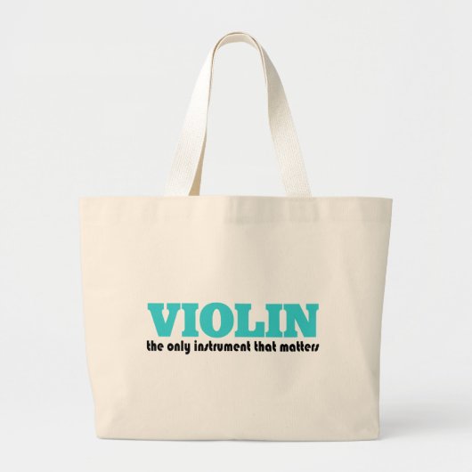 Funny Violin Canvas tas (Voorkant)