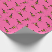 Funny Violin Cute Owl Musician Kinder Music Cadeaupapier (Hoek)