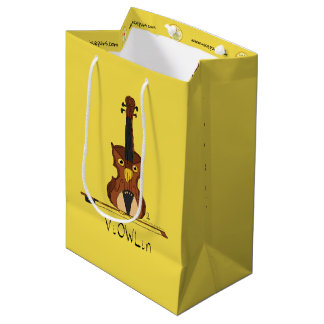 Funny Violin Cute Owl Musician Kinder Music Medium Cadeauzakje