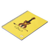 Funny Violin Cute Owl Musician Kinder Music Notitieboek (Linkerzijde)