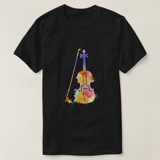 Funny Violin Lover Art voor mannen Violin Player T-shirt (Design voorkant)