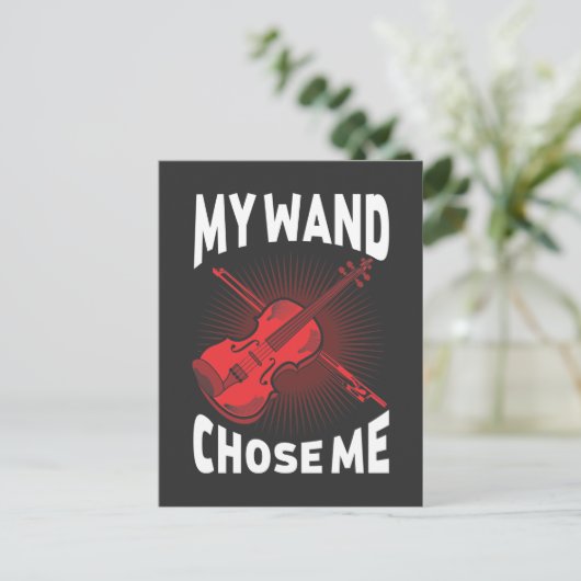 Funny Violin Player Gift Musical Instrument Lover Briefkaart (Staand voorkant)