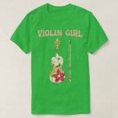 Funny Violin Stringed Musical Instrument Violin G T-shirt (Design voorkant)