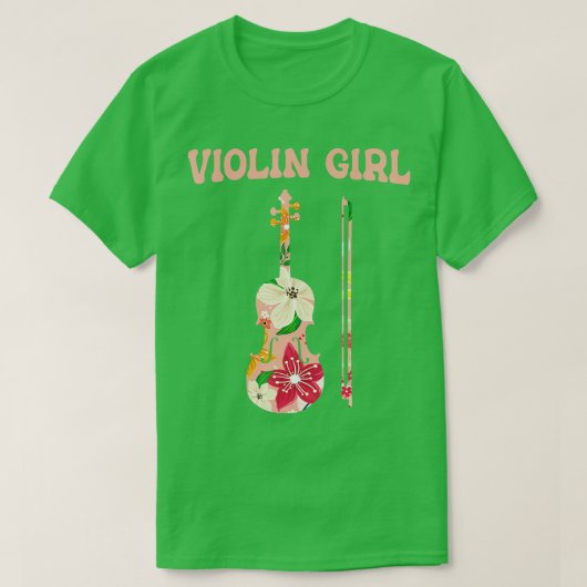 Funny Violin Stringed Musical Instrument Violin G T-shirt (Design voorkant)