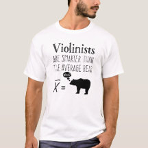 Funny Violin T-shirt - Gemiddeld Beer