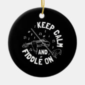 Funny Violin Violin Player Keramisch Ornament (Voorkant)