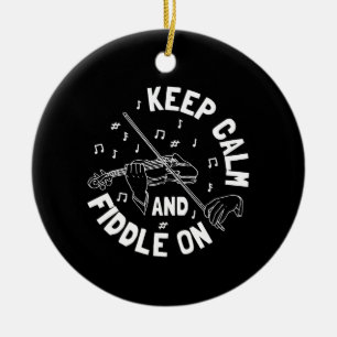 Funny Violin Violin Player Keramisch Ornament