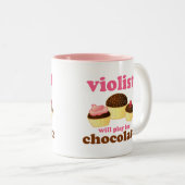 Funny Violist Music Mok (Voorkant rechts)