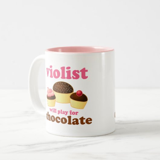 Funny Violist Music Mok (Voorkant links)
