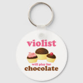 Funny Violist Music Sleutelhanger (Voorkant)