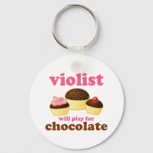 Funny Violist Music Sleutelhanger