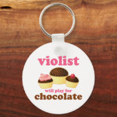 Funny Violist Music Sleutelhanger (Voorkant)