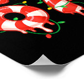 Funny Viral Christmas 67 Candy Canes Meme Santa Ho Poster (Hoek)