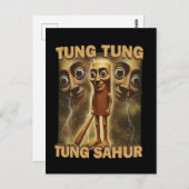 Funny Viral-Style Cartoon | Meme Aesthetic Art Briefkaart (Voorkant / Achterkant)