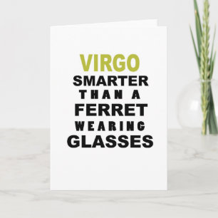 Funny Virgo Birthday Card Kaart
