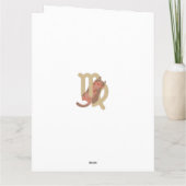 Funny Virgo Cat Personalized Birthday Kaart (Achterkant)
