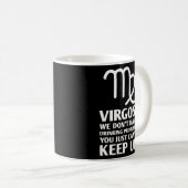 Funny Virgo Drink Gezegden voor de zodische astrol Koffiemok (Voorkant rechts)