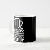 Funny Virgo Drink Gezegden voor de zodische astrol Koffiemok (Voorkant links)