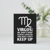 Funny Virgo Drink ijzersatelier Briefkaart (Staand voorkant)