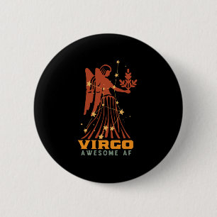 Funny Virgo Zodiac Horoscope Astrology Geweldige A Ronde Button 5,7 Cm