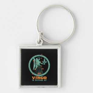 Funny Virgo Zodiac Star Sign Astrology Birthday Sleutelhanger