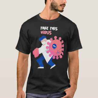 Funny Virology Doctor in de bestrijding van het vi T-shirt
