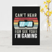 Funny Virtual Reality Gift kan je niet horen of zi Kaart (Gele Bloem)