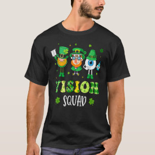 Funny Vision Squad Leprechaun Optometrist St Patri T-shirt