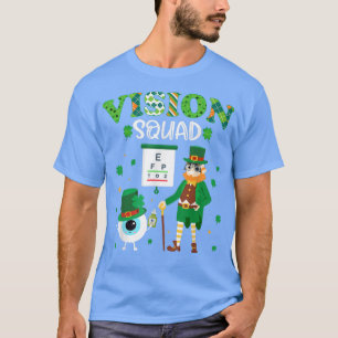 Funny Vision Squad Leprechaun Optometrist St Patri T-shirt