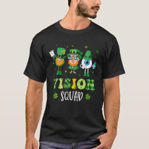 Funny Vision Squad Leprechaun Optometrist St Patri T-shirt