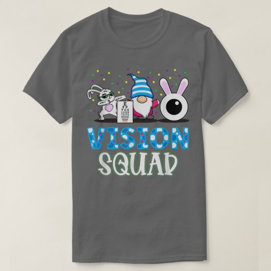 Funny Vision Squad Optometry Optometrist Bunny Eas T-shirt (Design voorkant)