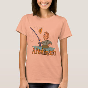 Funny Vissen Afishinado T-shirt