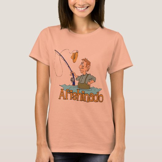 Funny Vissen Afishinado T-shirt (Voorkant)