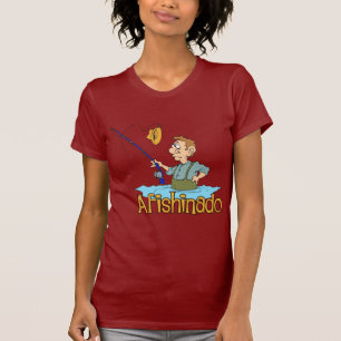 Funny Vissen Afishinado T-shirt