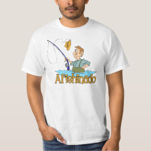 Funny Vissen Afishinado T-shirt