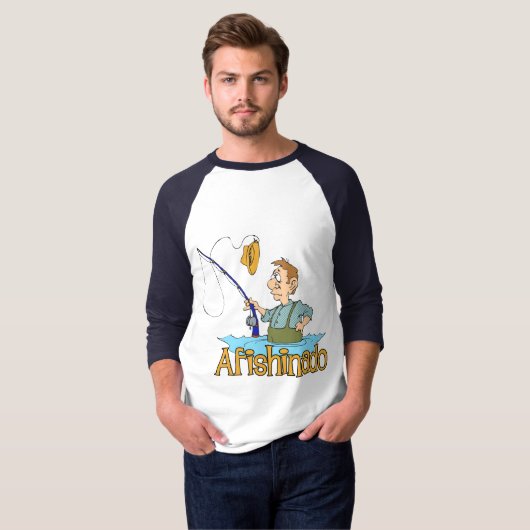 Funny Vissen Afishinado T-shirt (Voorkant volledig)