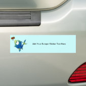 Funny Vissen Fish Bumpersticker (Op auto)