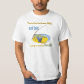 Funny Vissen Idiot T-shirt (Voorkant)