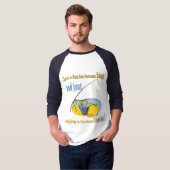 Funny Vissen Idiot T-shirt (Voorkant volledig)