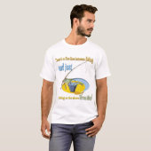Funny Vissen Idiot T-shirt (Voorkant volledig)