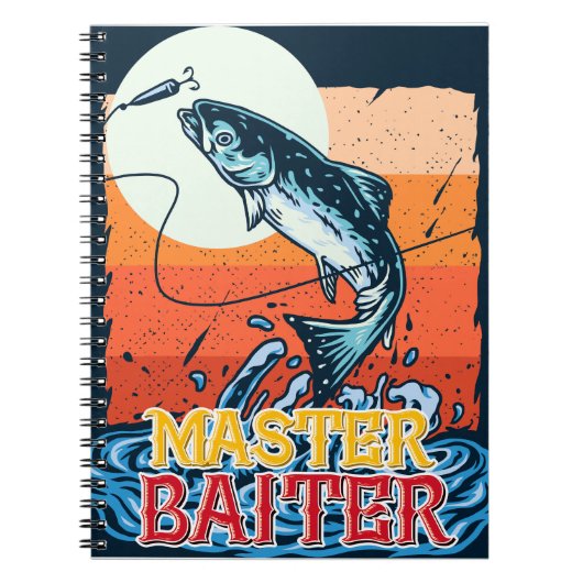 Funny Vissen Master Baiter Notitieboek (Voorkant)