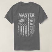 Funny Vissen Master Baiter T-shirt (Design voorkant)