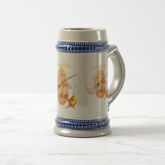 Funny Vissen Mermaid Girl Thunder_Cove Bierpul (Voorkant rechts)