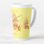 Funny Vissen Mermaid Girl Thunder_Cove Latte Mok (Rechterhoek)