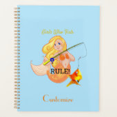 Funny Vissen Mermaid Girl Thunder_Cove Planner (Voorkant)